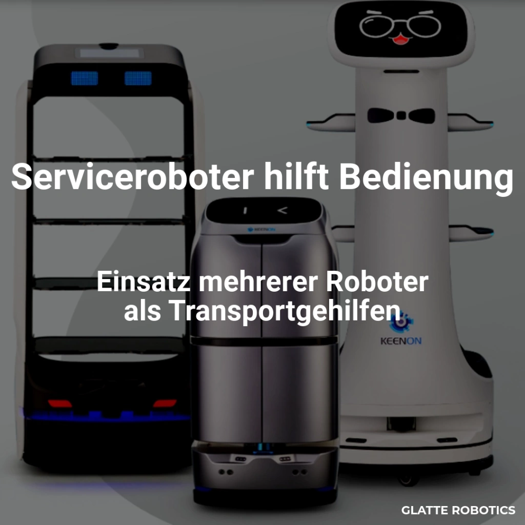 Video Titelbild mit drei Servicerobotern