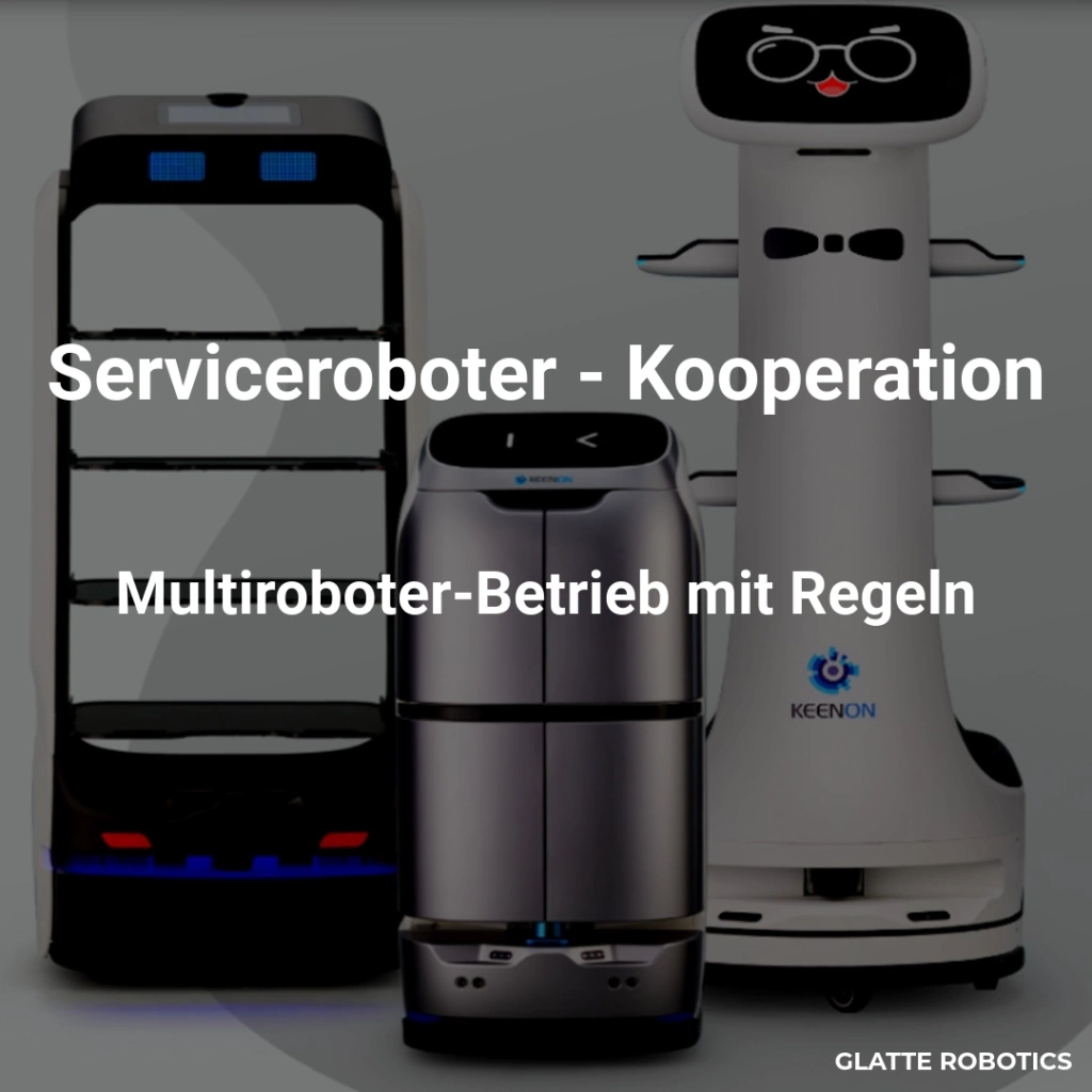 Video Titelbild mit drei Servicerobotern